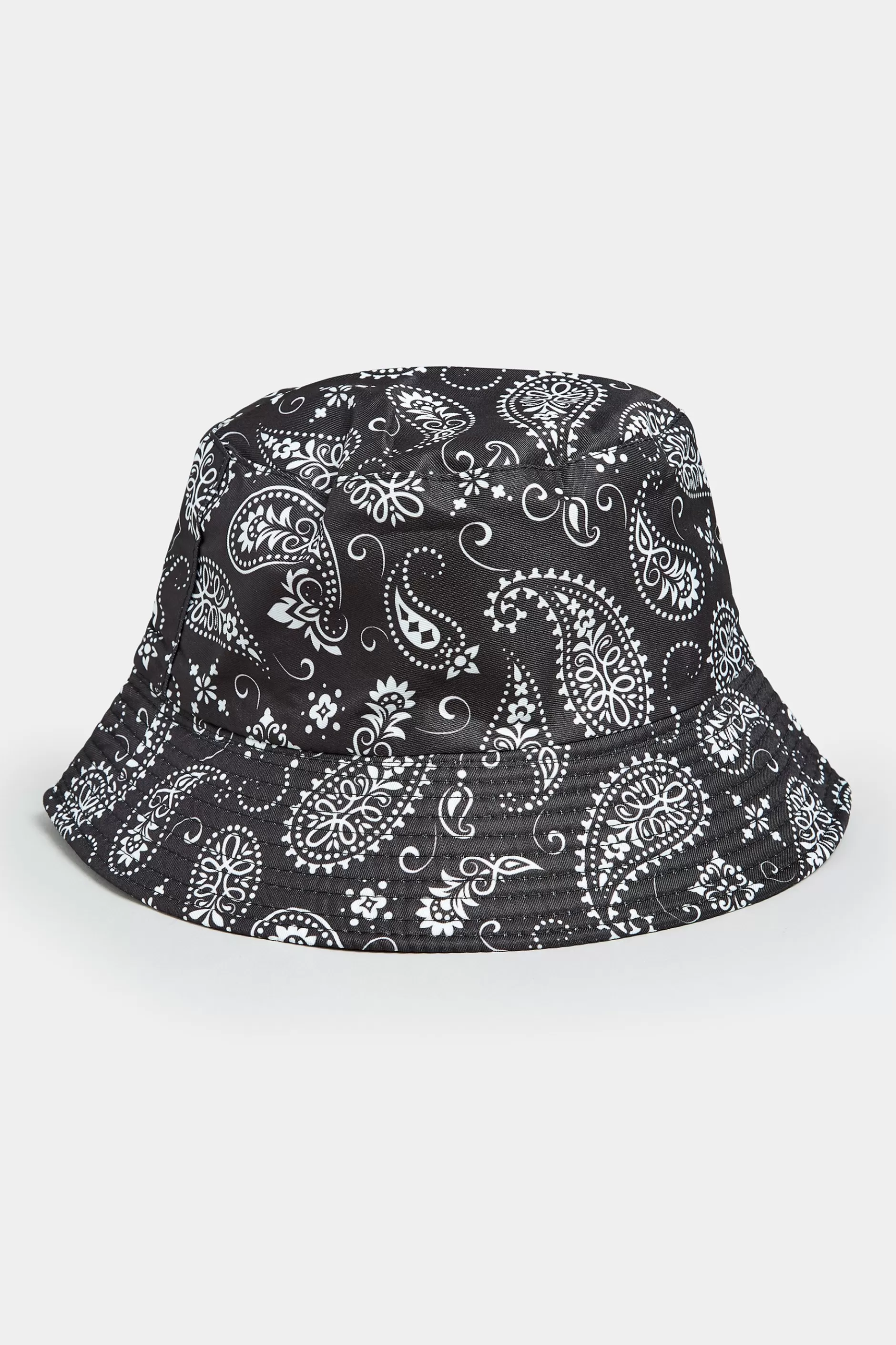 Women M&Co Hats>Yours Yours Black Paisley Print Bucket Hat