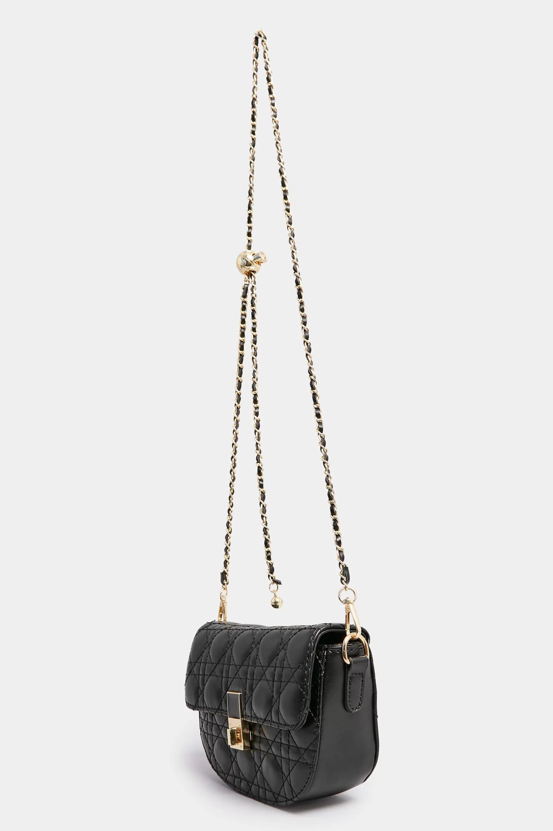 Women M&Co Bags>Yours Yours Black Quilted Chain Shoulder Bag