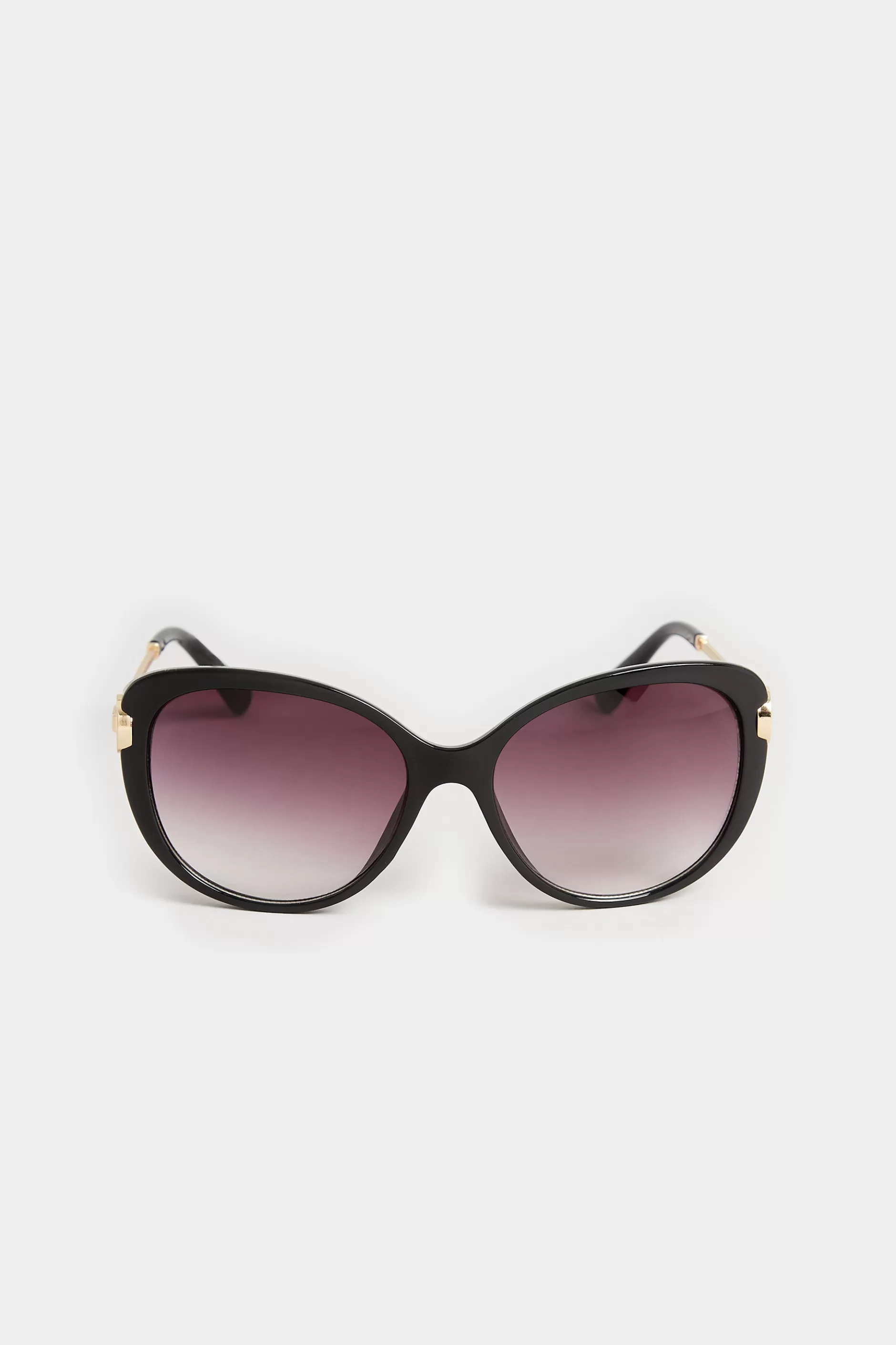 Women M&Co Sunglasses>Yours Yours Black Soft Cat Eye Circle Arm Sunglasses