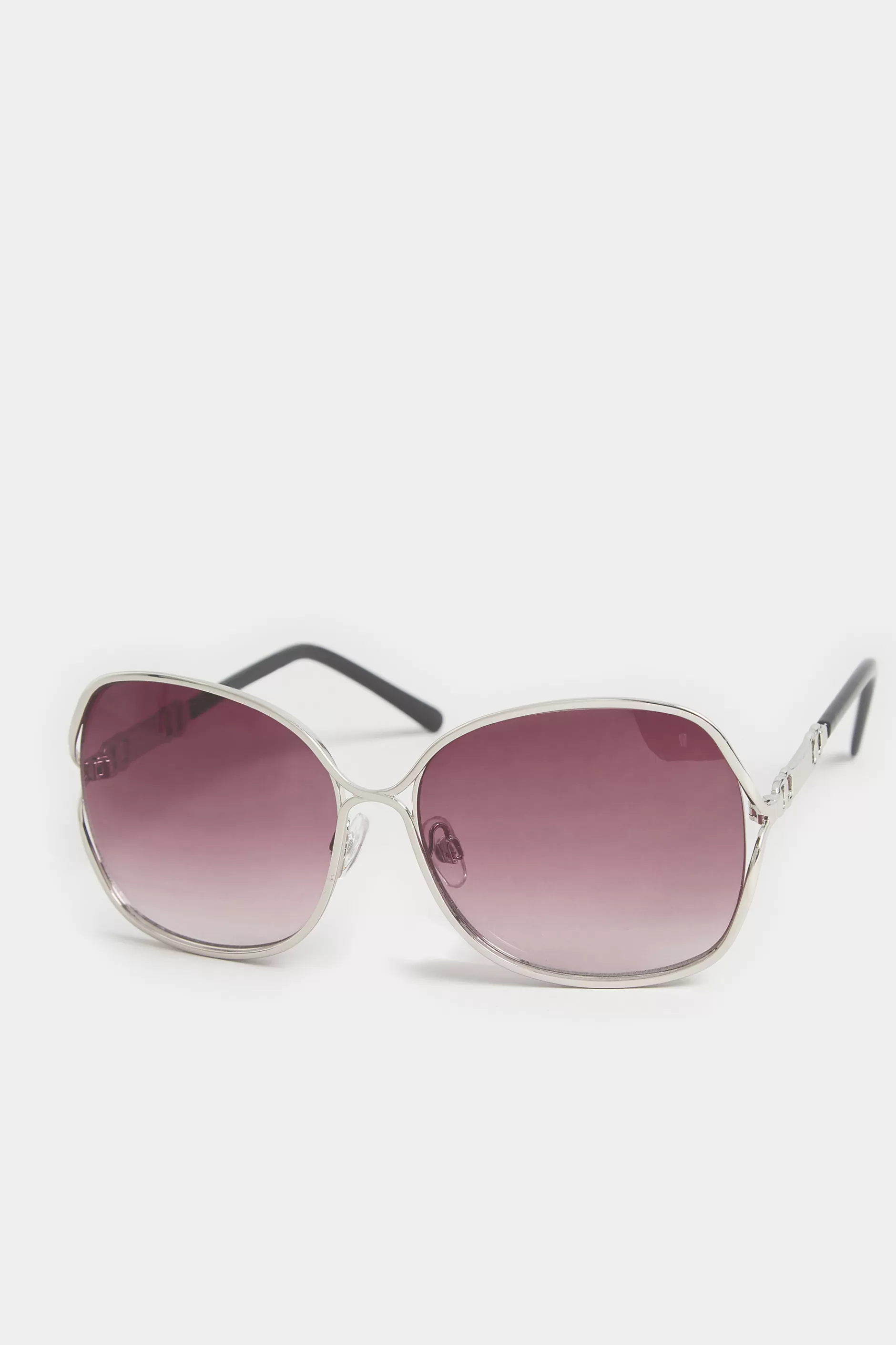 Women M&Co Sunglasses>Yours Yours Black Tinted Metal Arm Sunglasses