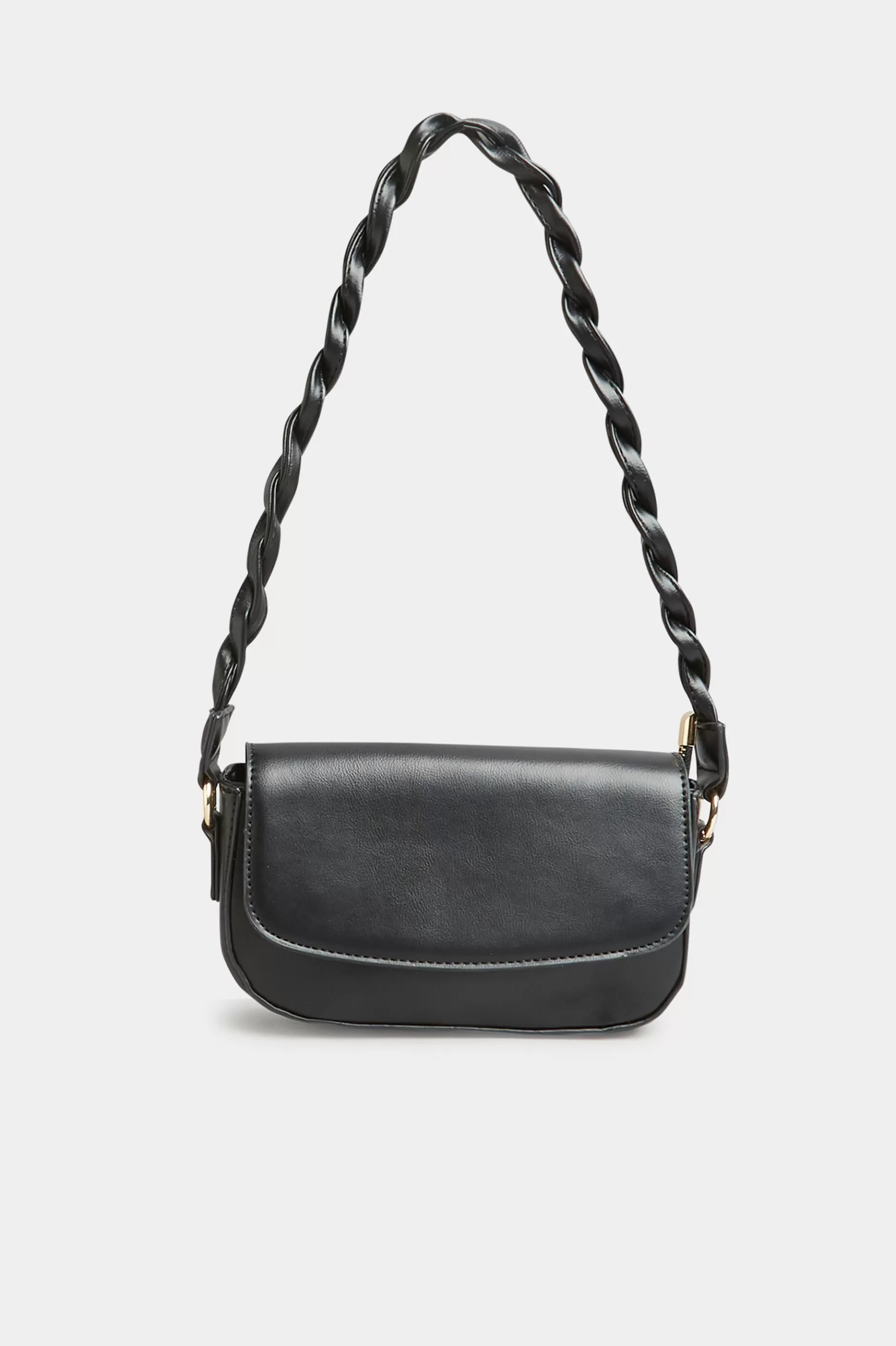 Women M&Co Bags>Yours Yours Black Twisted Strap Shoulder Bag