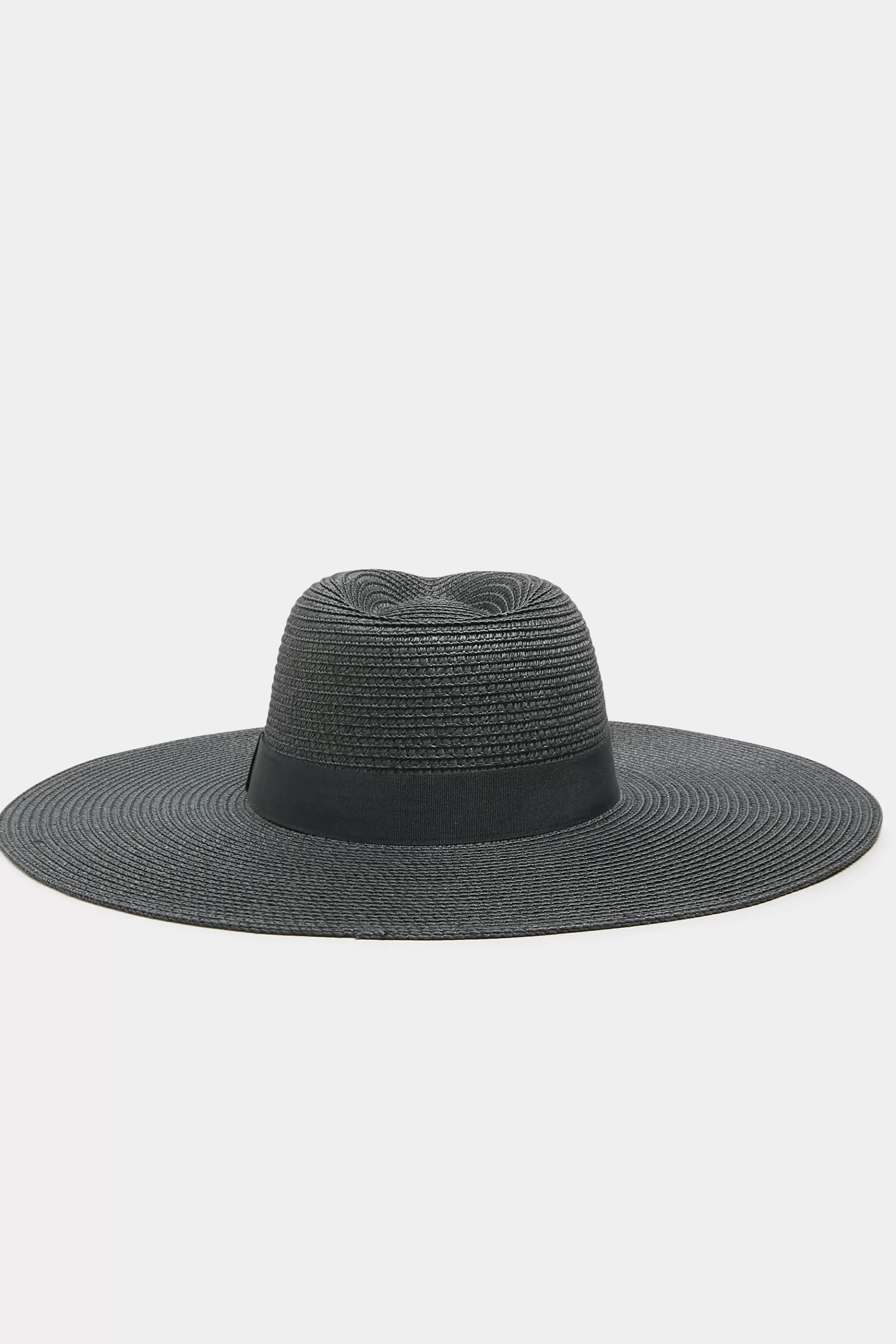 Women M&Co Hats>Yours Yours Black Wide Brim Straw Fedora Hat