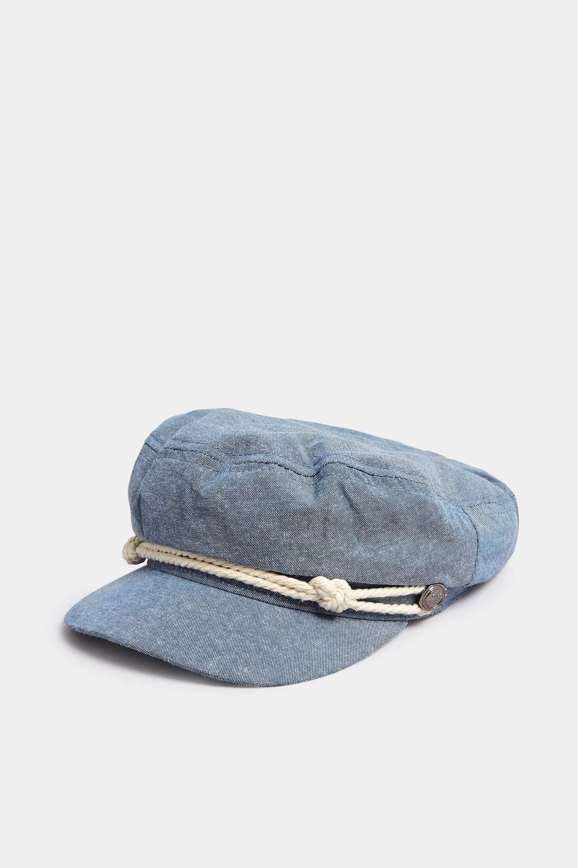 Women M&Co Hats>Yours Yours Blue Denim Rope Baker Boy Hat