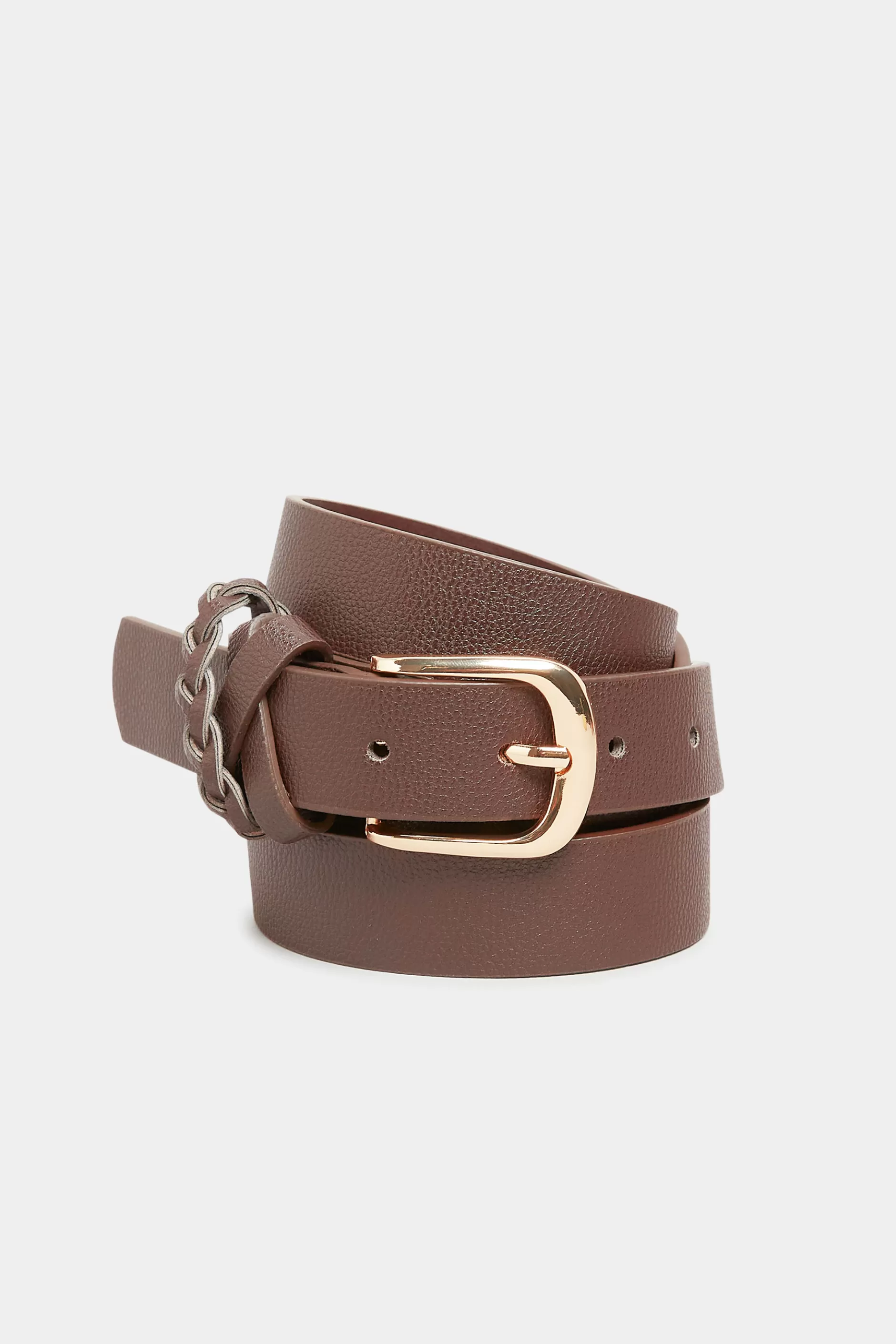 Women M&Co Belts>Yours Yours Brown Braided Buckle Belt