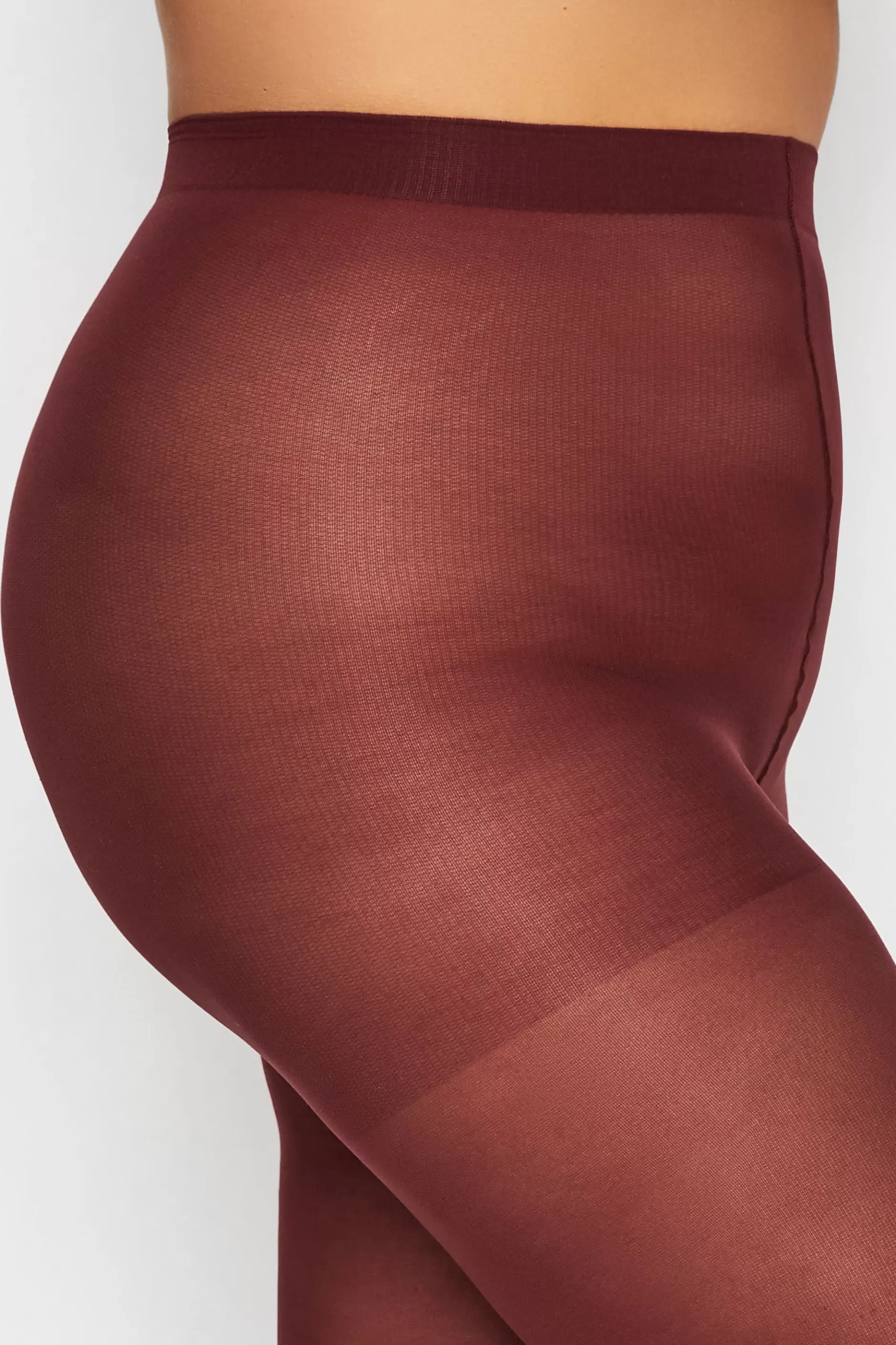 Women M&Co Tights>Yours Yours Burgundy Red 50 Denier Microfibre Premium Tights