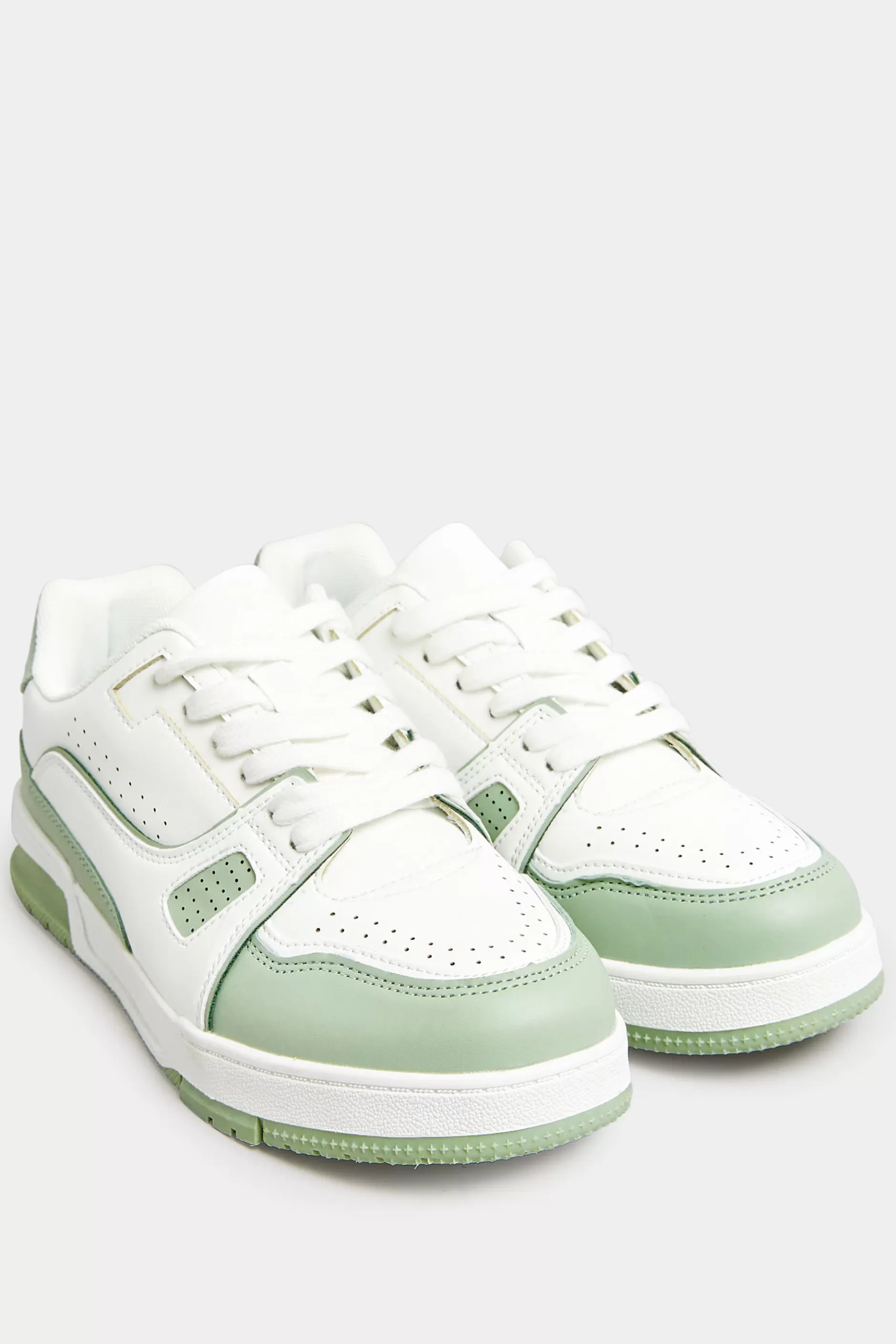 Women M&Co Trainers>Yours Yours Green Chunky Trainers In Extra Wide Eee Fit