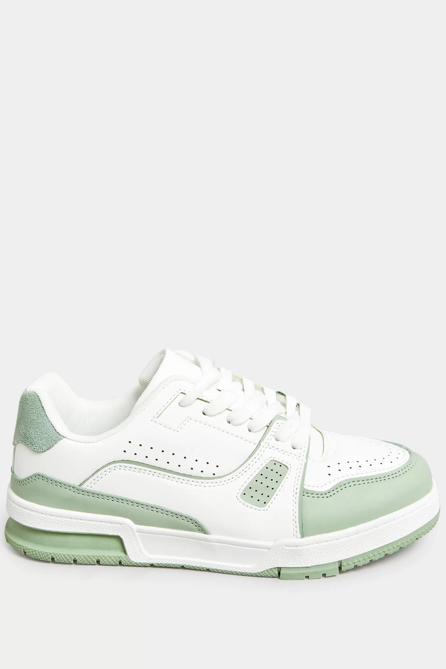 Women M&Co Trainers>Yours Yours Green Chunky Trainers In Extra Wide Eee Fit