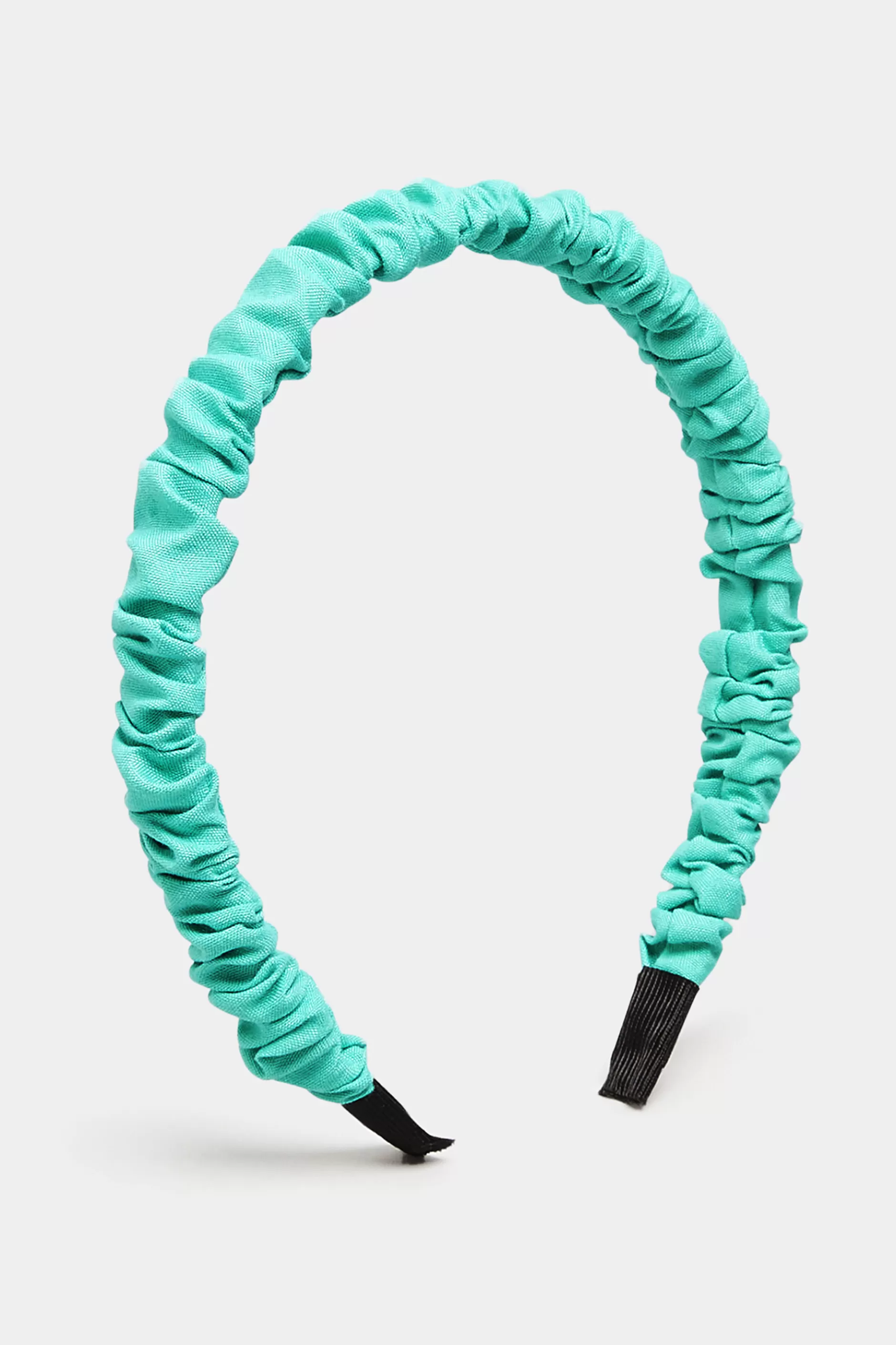 Women M&Co Hair Accessories>Yours Yours Green Skinny Ruched Headband