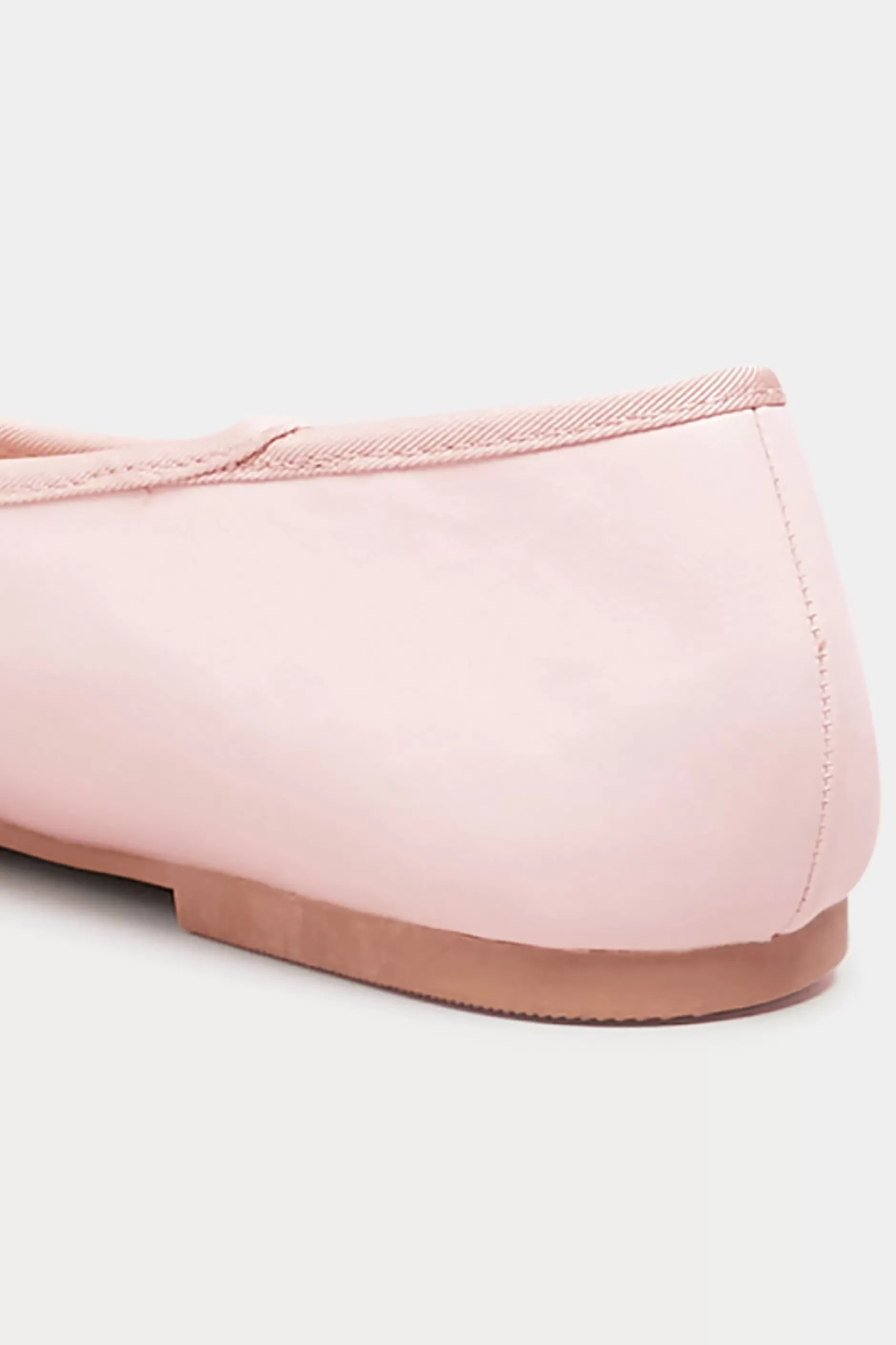Women M&Co Flat Shoes>Yours Yours Light Pink Ballerina Pumps In Wide E Fit & Extra Wide Eee Fit