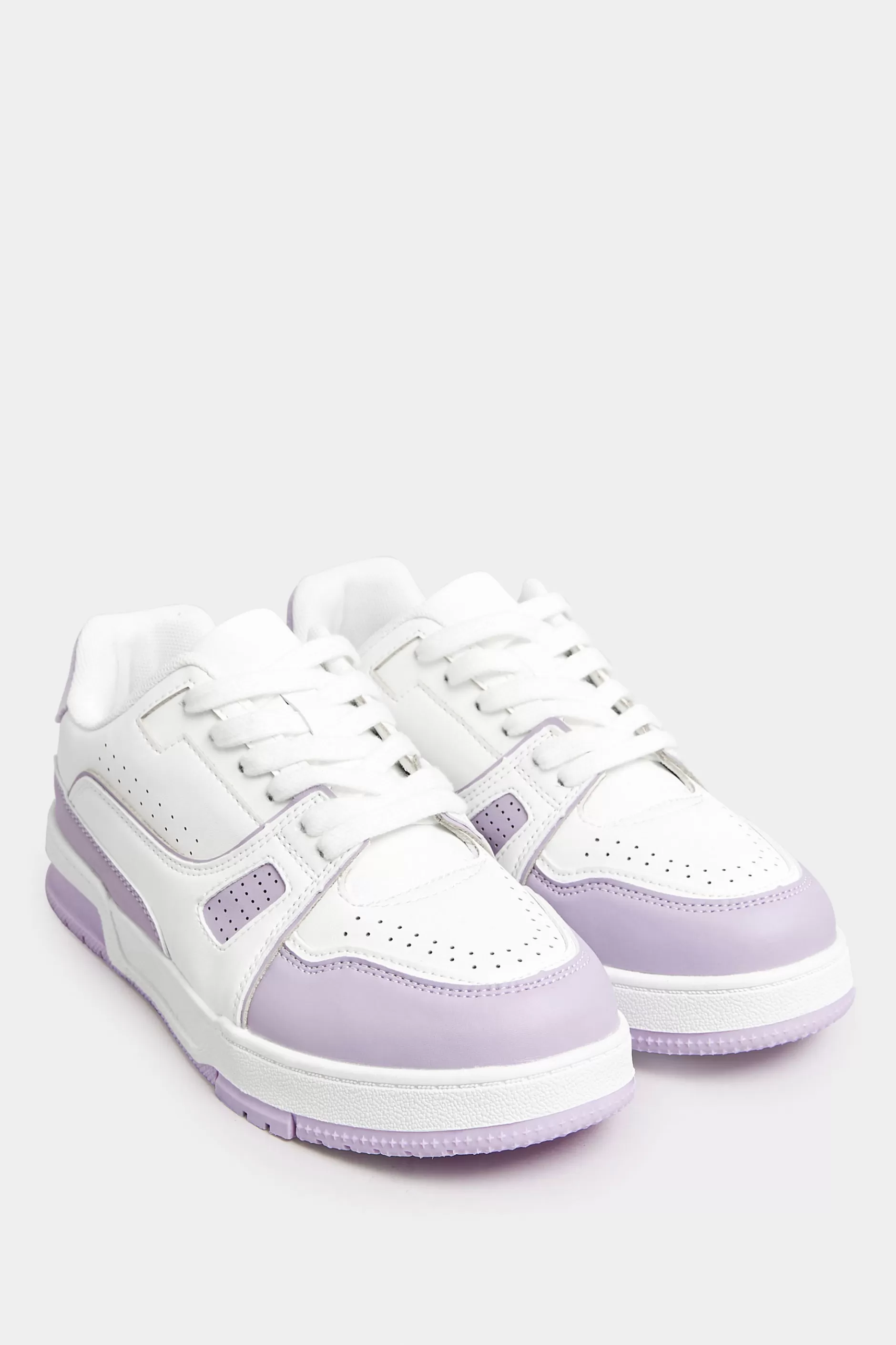 Women M&Co Trainers>Yours Yours Lilac Purple Chunky Trainers In Extra Wide Eee Fit