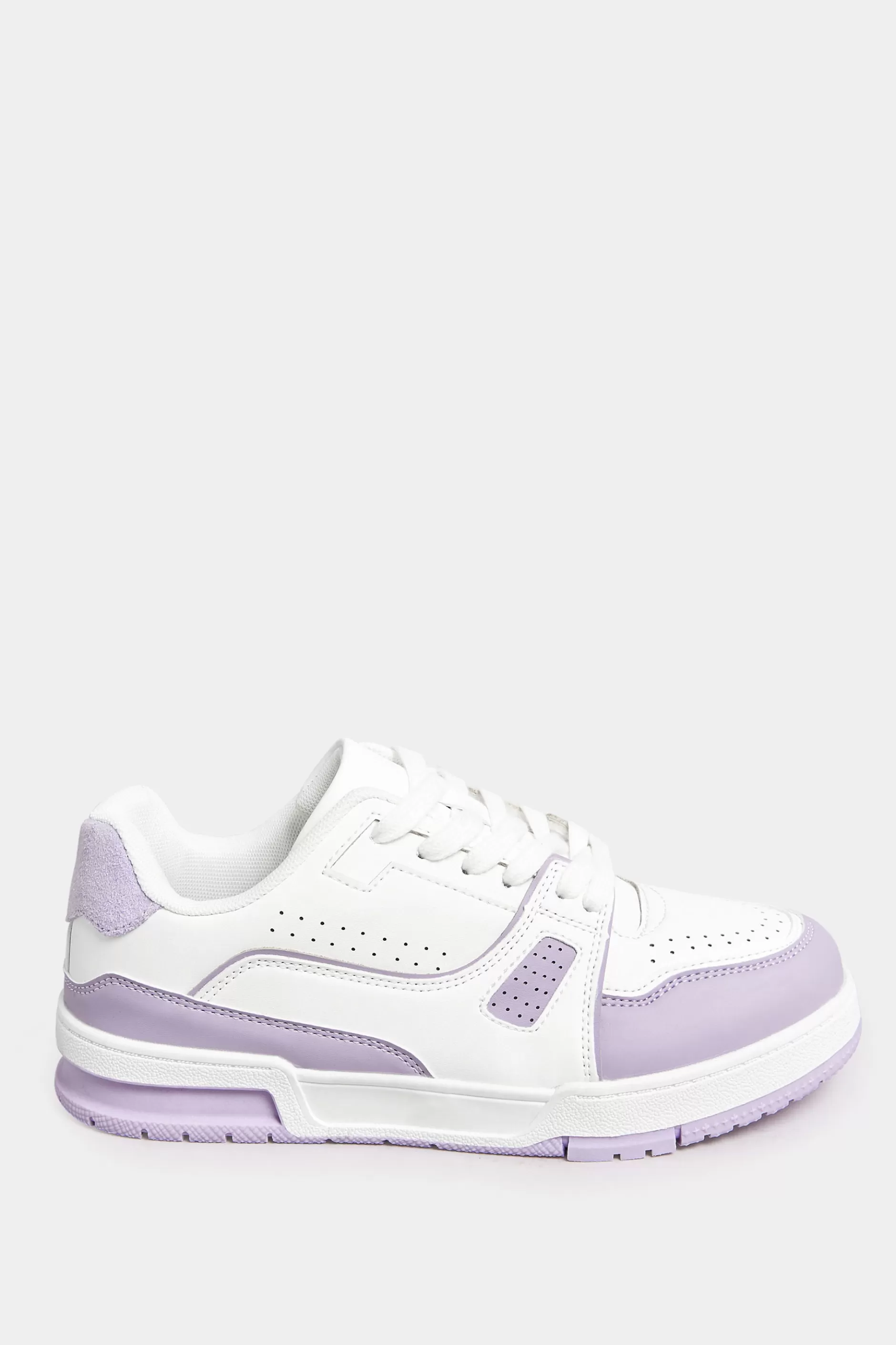 Women M&Co Trainers>Yours Yours Lilac Purple Chunky Trainers In Extra Wide Eee Fit