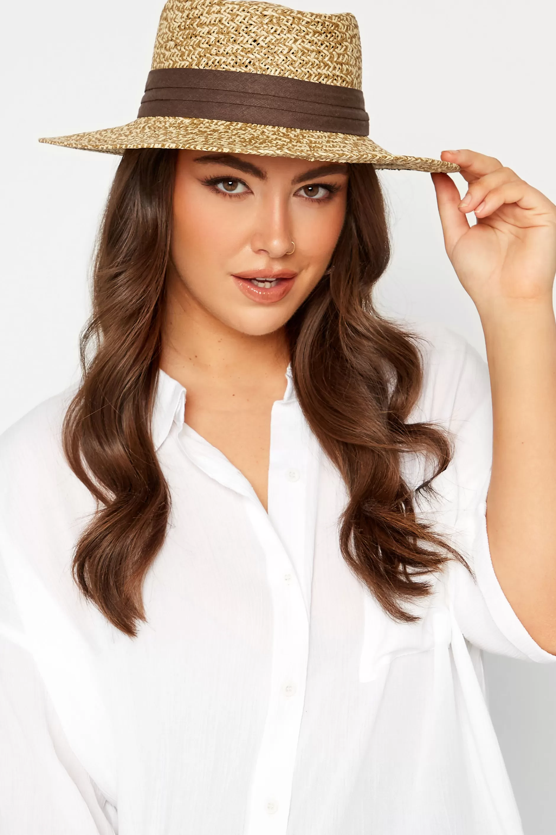 Women M&Co Hats>Yours Yours Natural Brown Straw Boater Hat