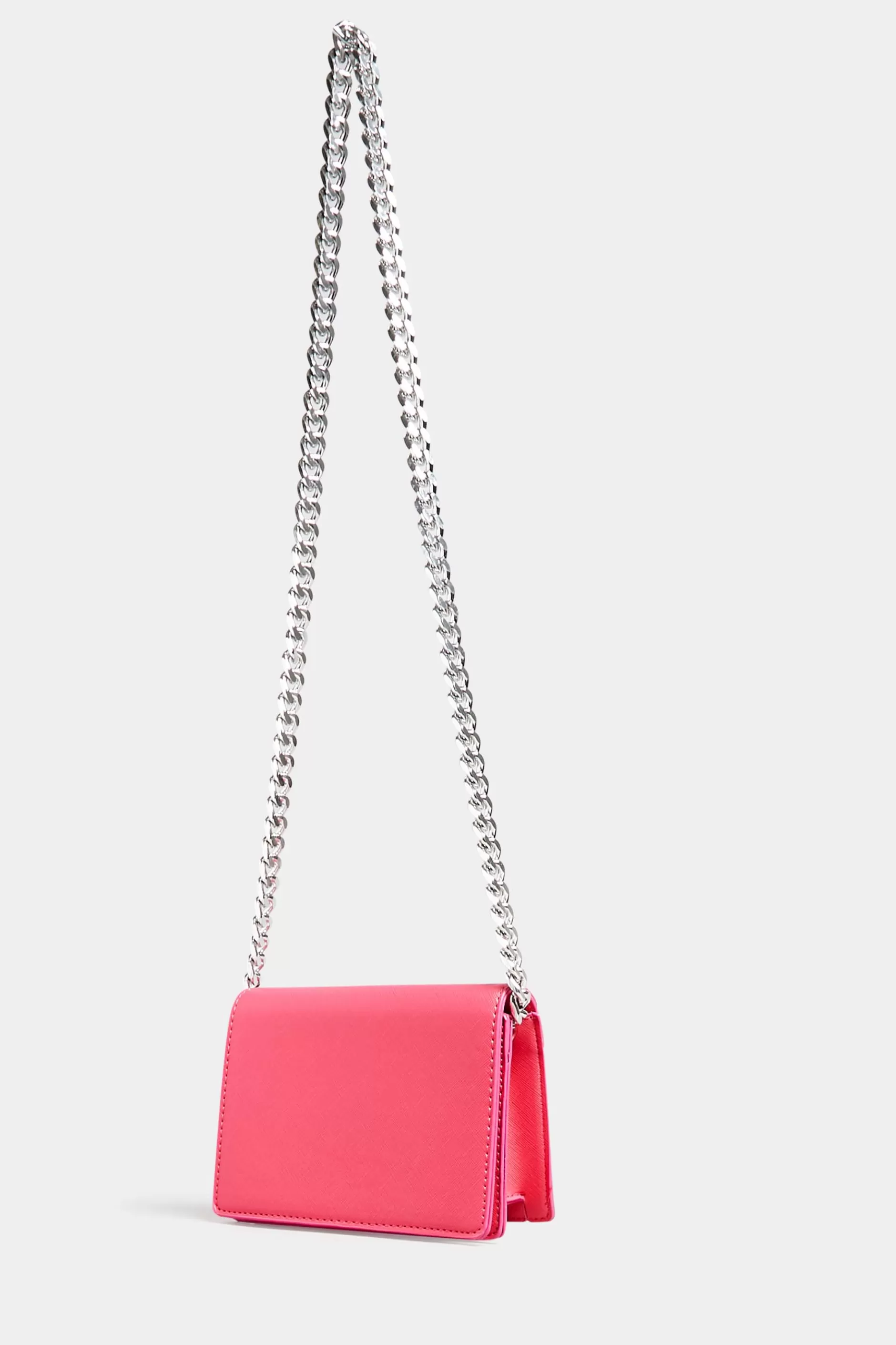 Women M&Co Bags>Yours Yours Pink Chunky Chain Crossbody Bag