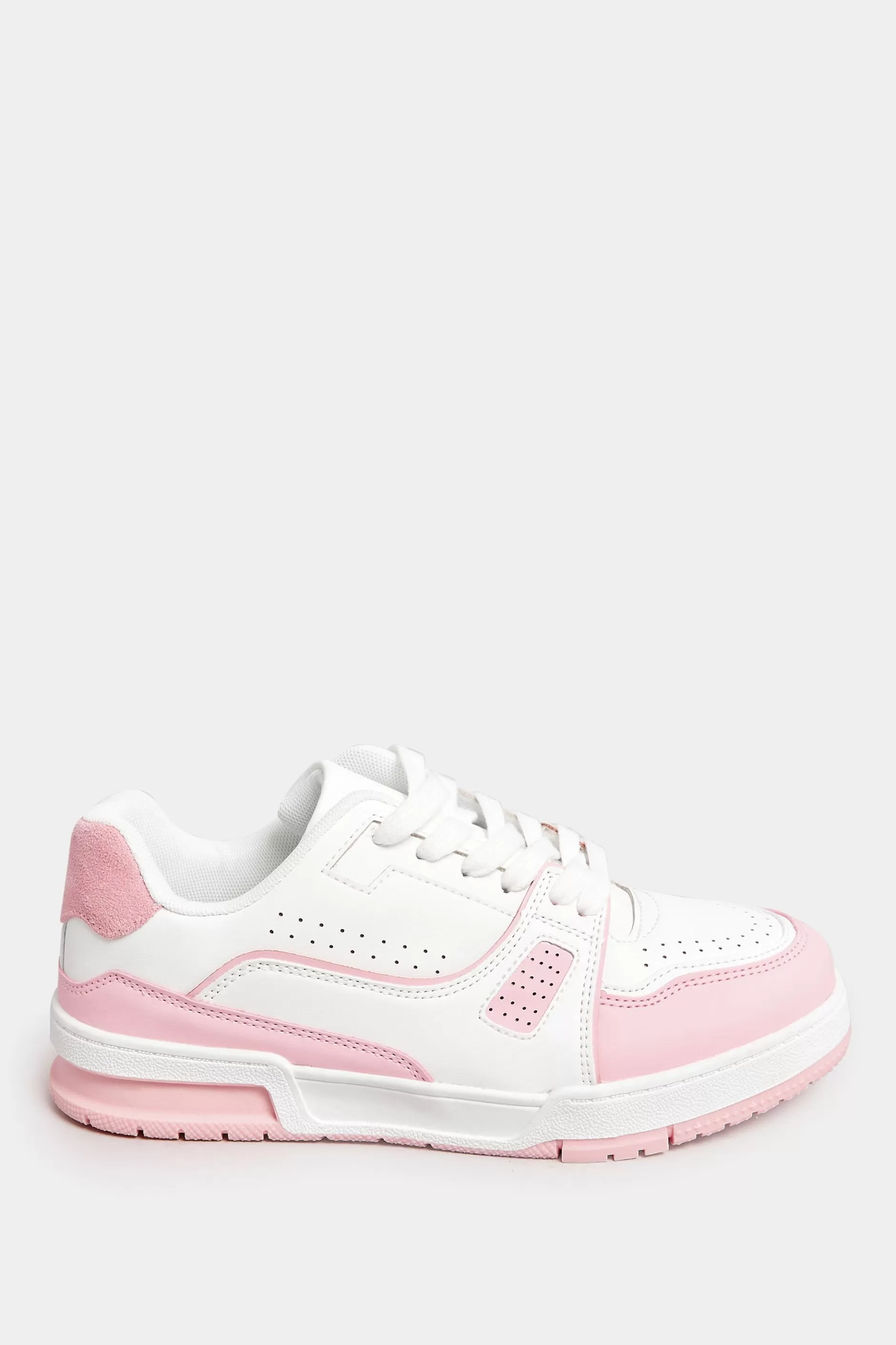 Women M&Co Trainers>Yours Yours Pink Chunky Trainers In Extra Wide Eee Fit