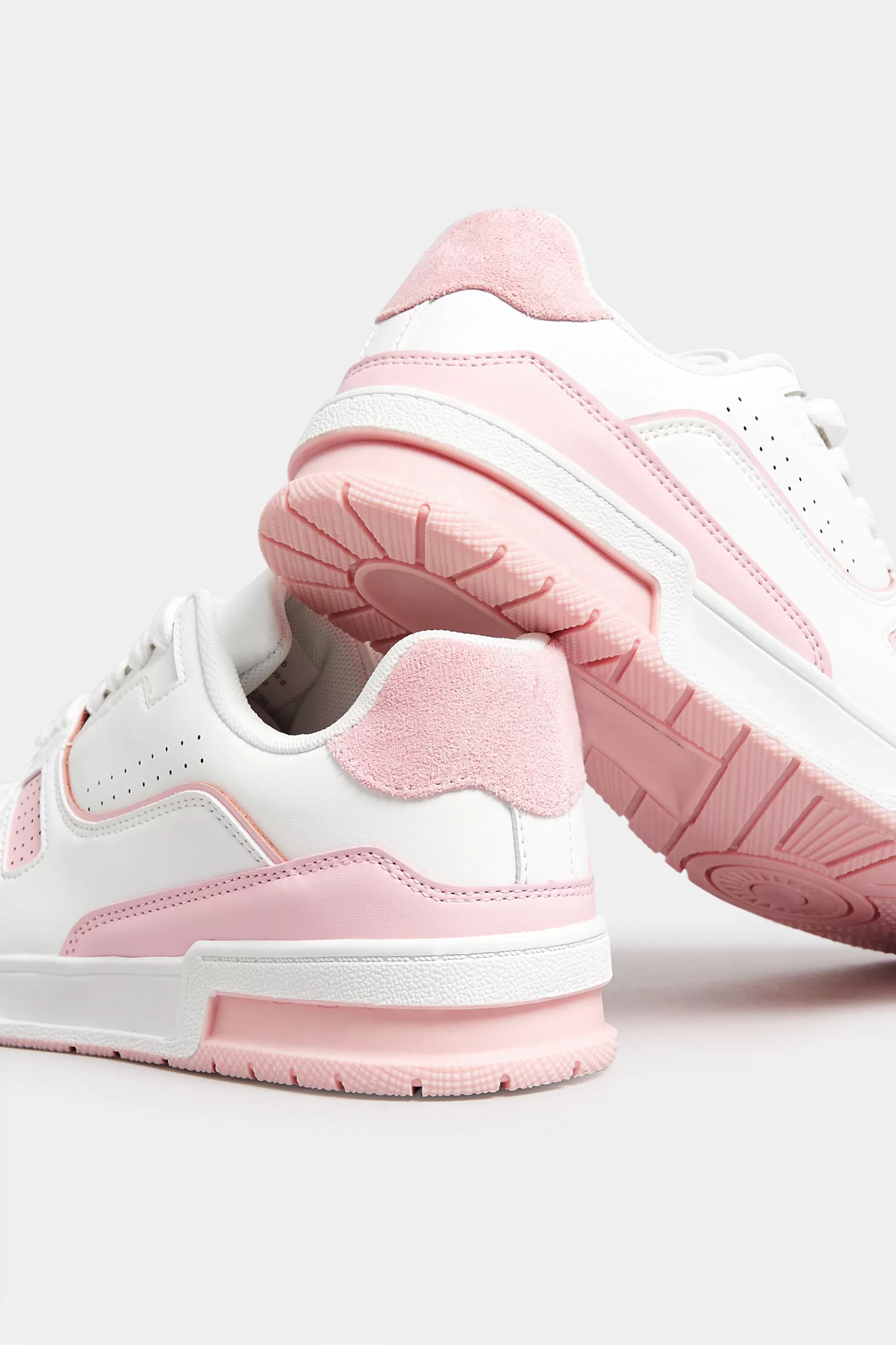 Women M&Co Trainers>Yours Yours Pink Chunky Trainers In Extra Wide Eee Fit