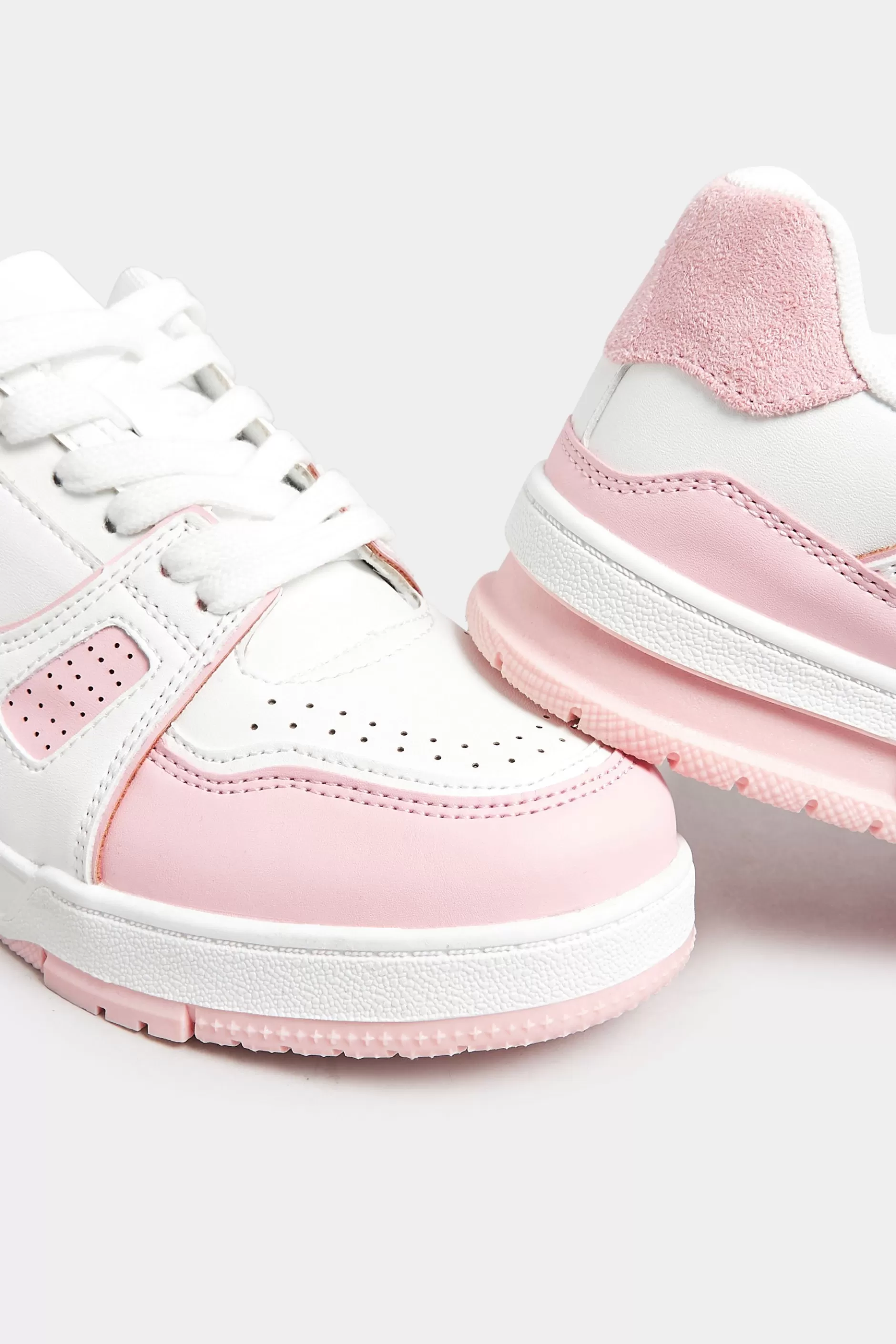 Women M&Co Trainers>Yours Yours Pink Chunky Trainers In Extra Wide Eee Fit