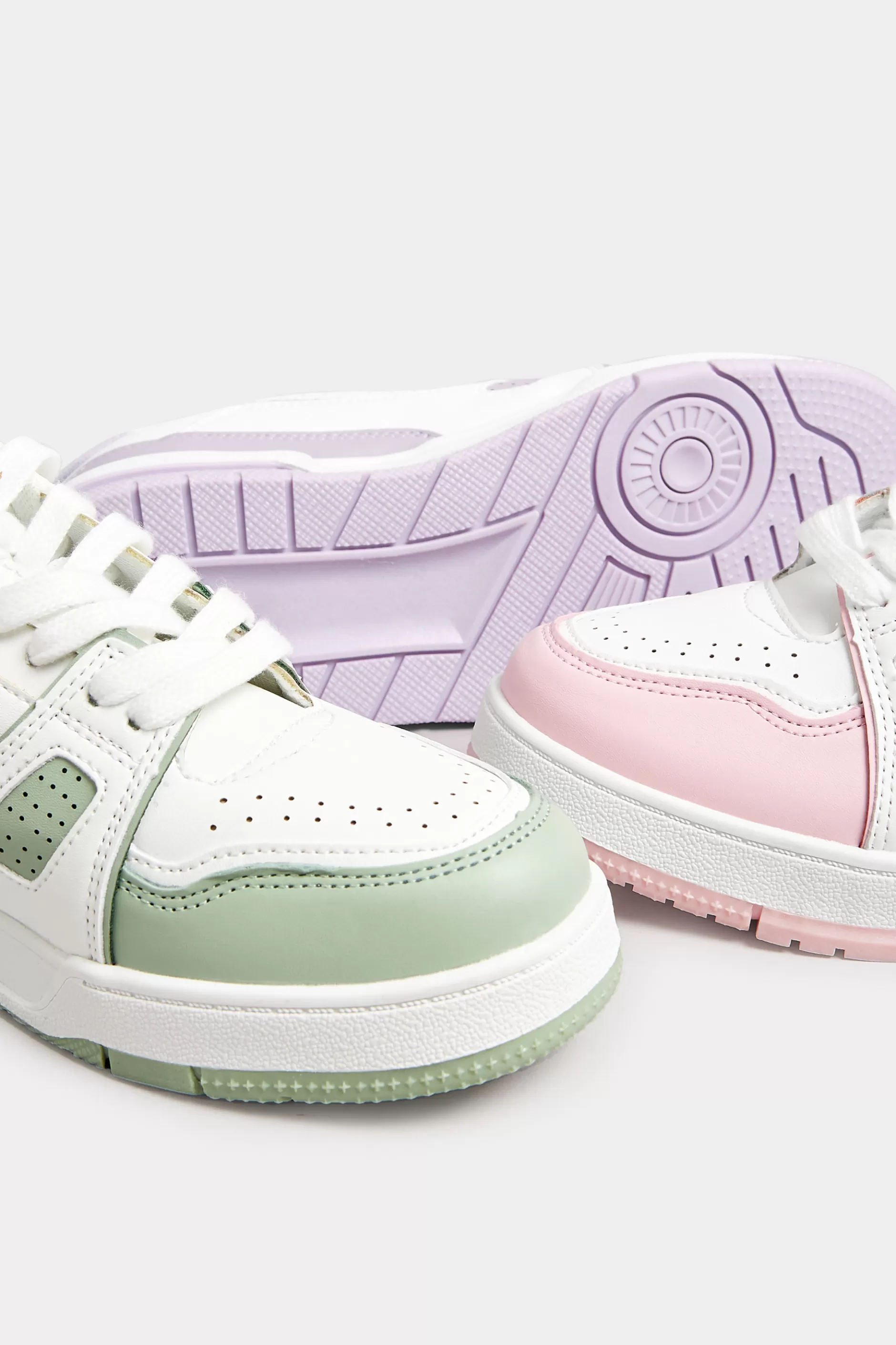 Women M&Co Trainers>Yours Yours Pink Chunky Trainers In Extra Wide Eee Fit