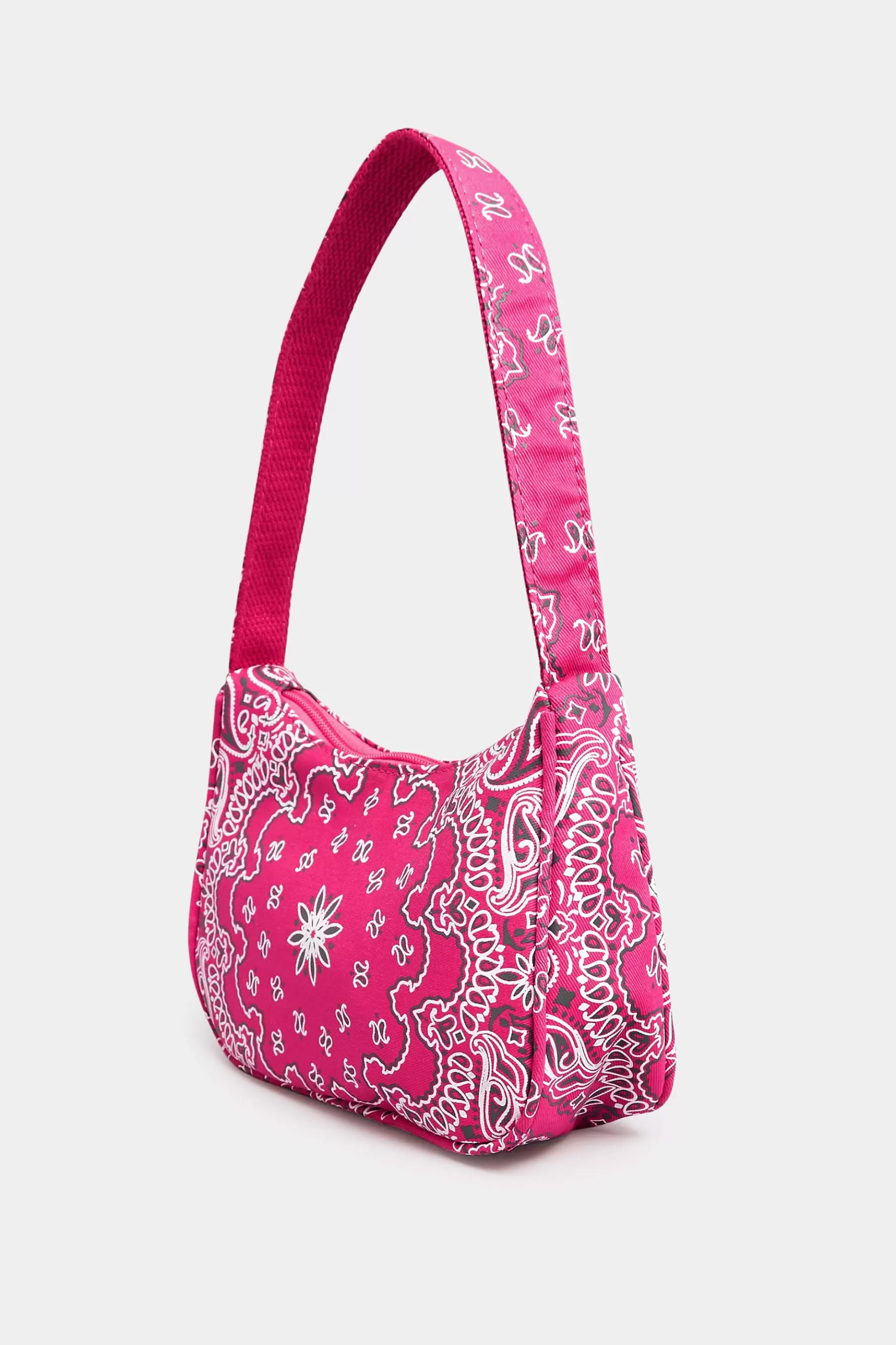 Women M&Co Bags>Yours Yours Pink Paisley Print Shoulder Bag