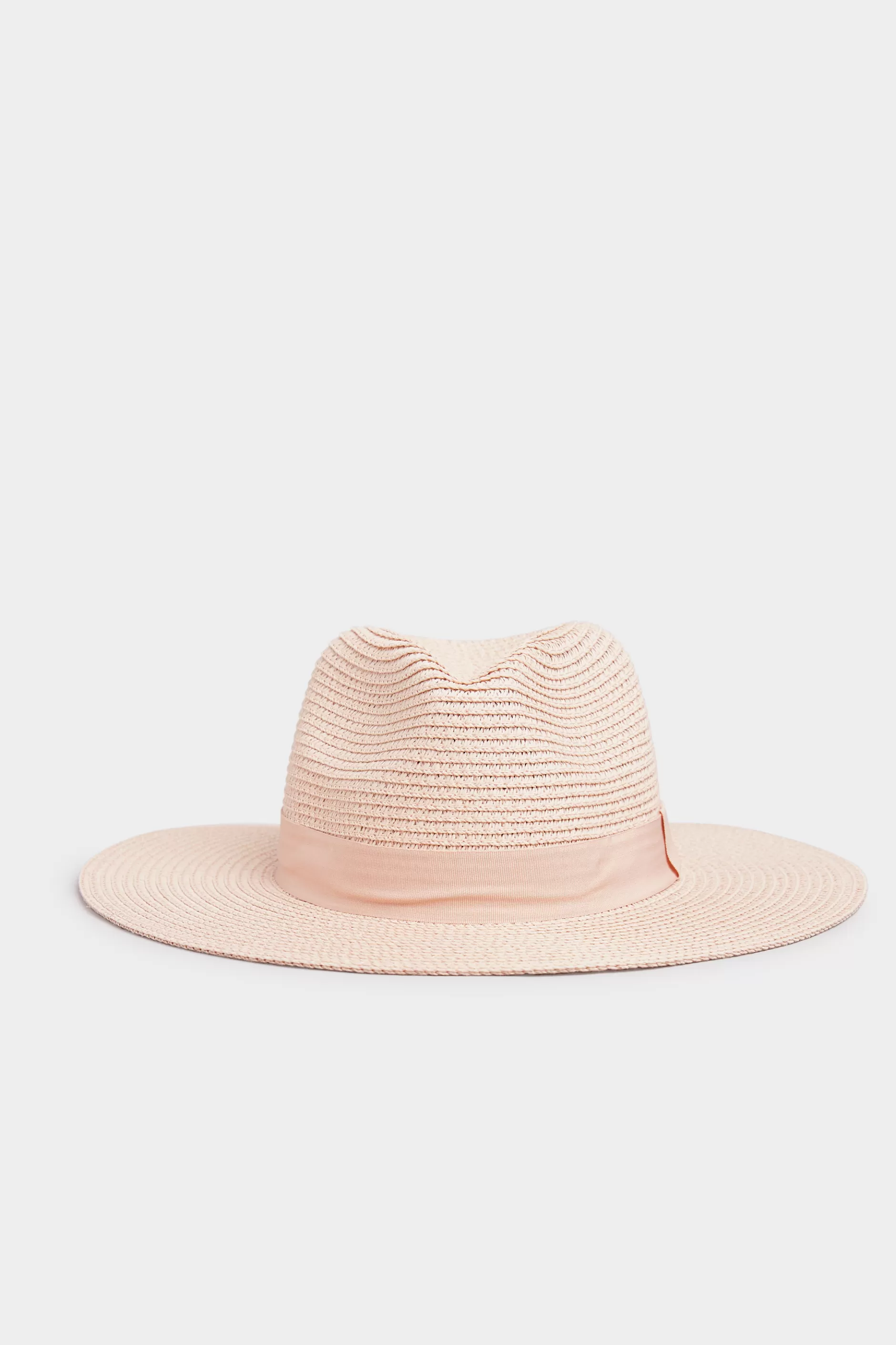 Women M&Co Hats>Yours Yours Pink Straw Fedora Hat