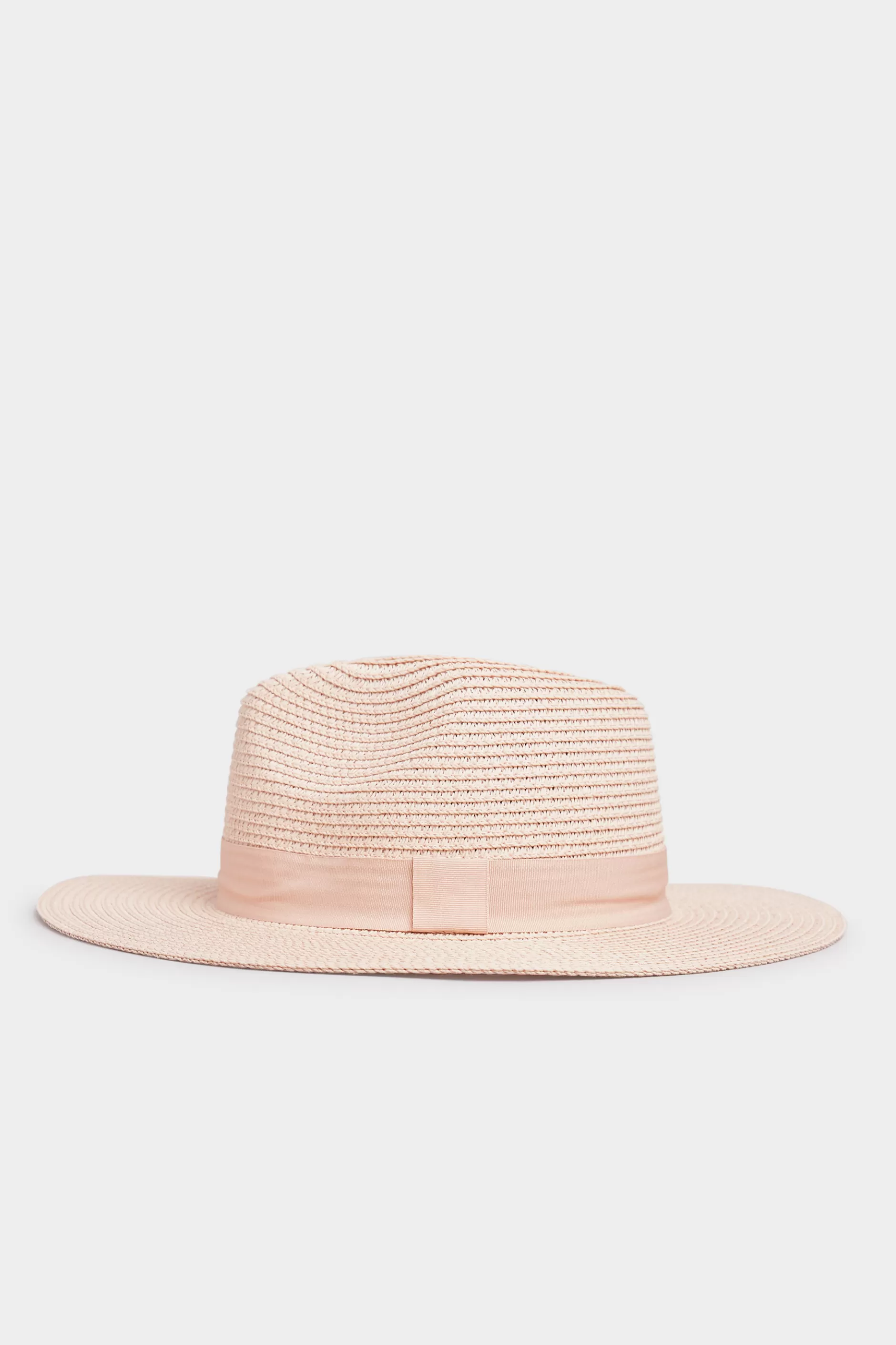 Women M&Co Hats>Yours Yours Pink Straw Fedora Hat