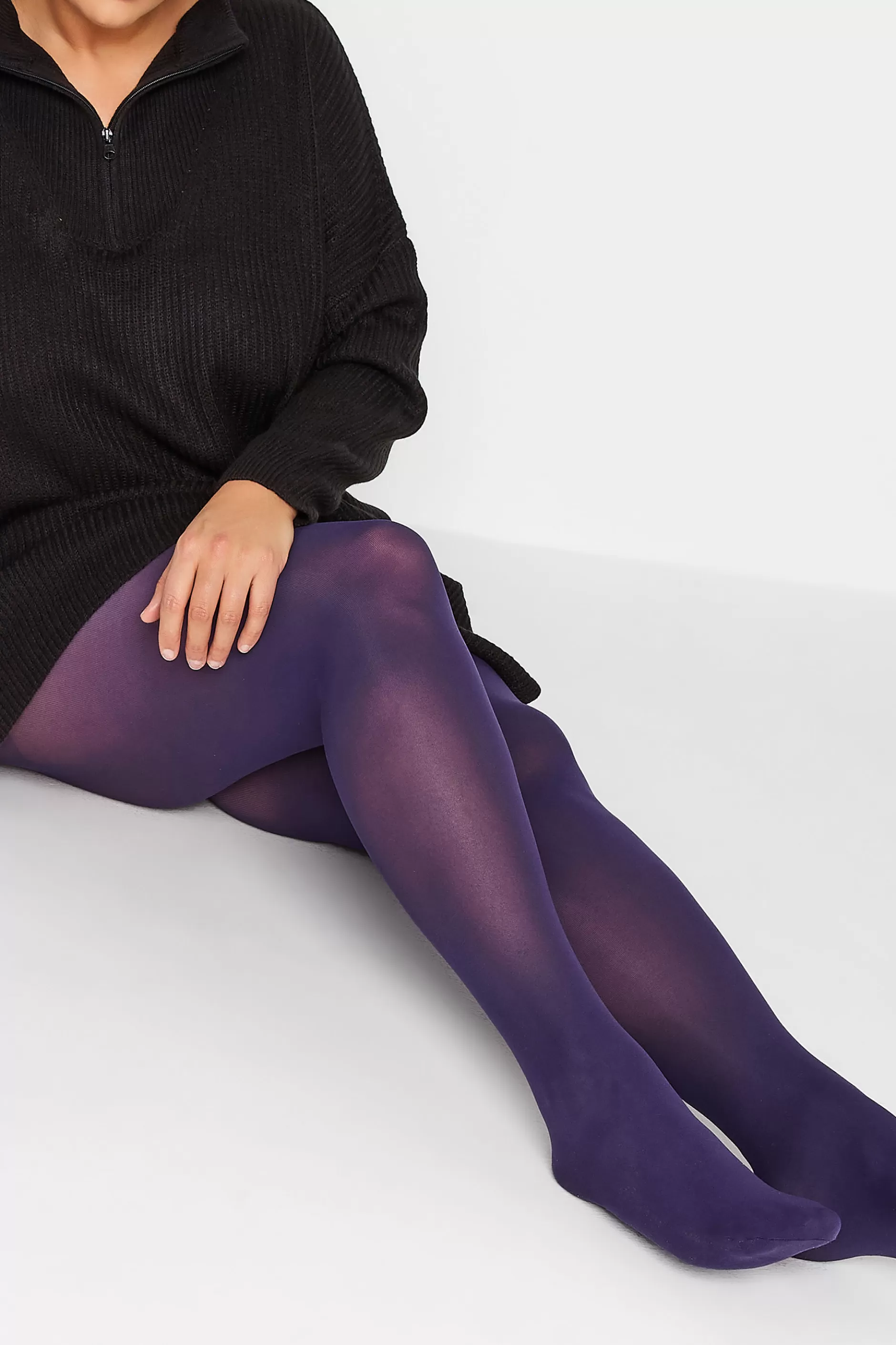 Women M&Co Tights>Yours Yours Purple 50 Denier Microfibre Premium Tights