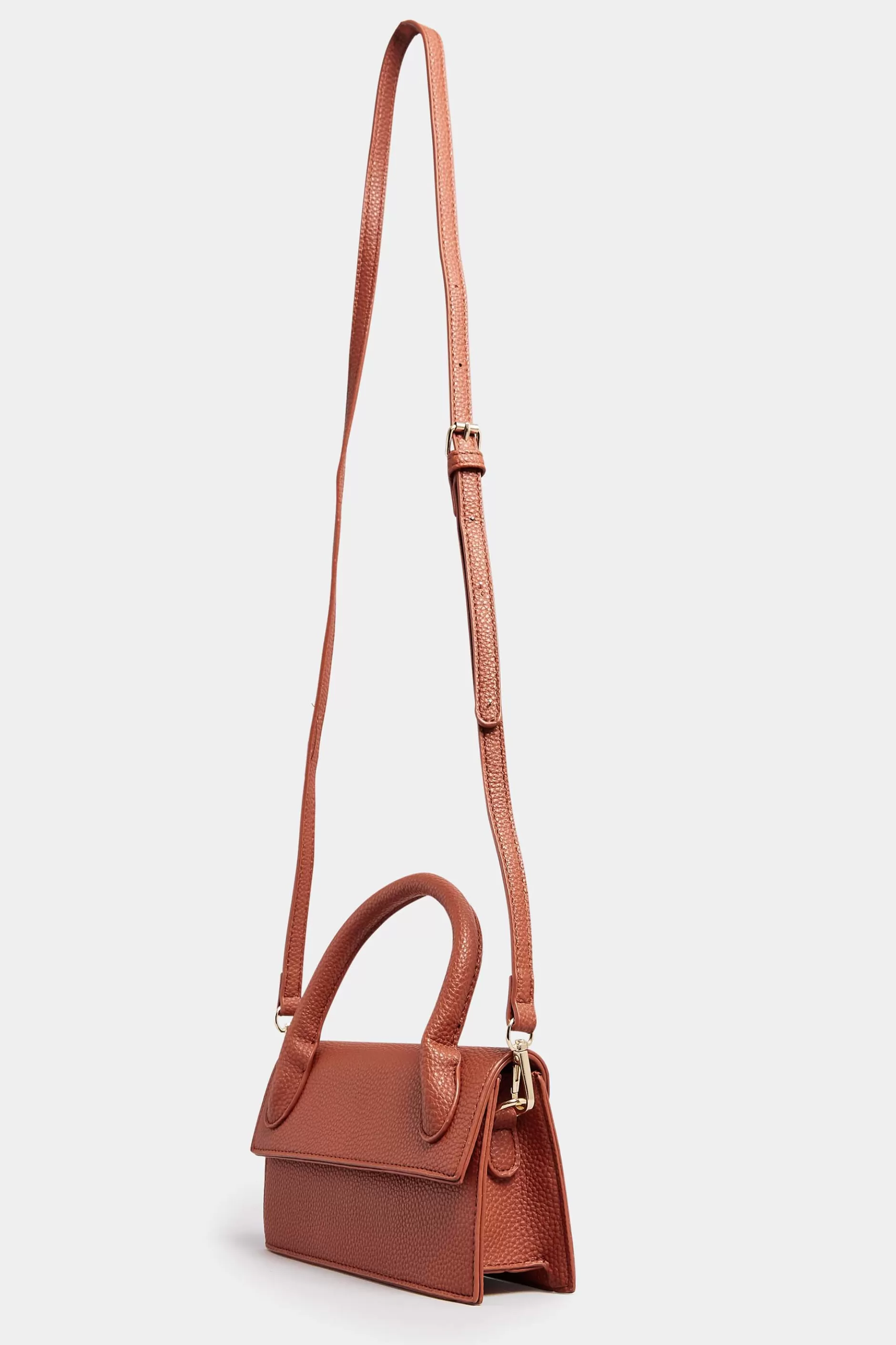 Women M&Co Bags>Yours Yours Rust Orange Top Handle Crossbody Bag