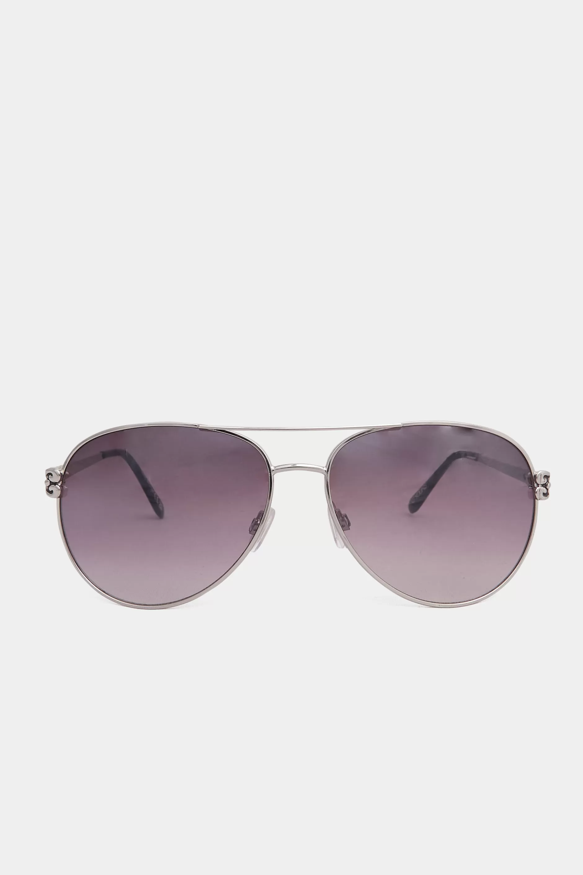 Women M&Co Sunglasses>Yours Yours Silver Aviator Frame Sunglasses