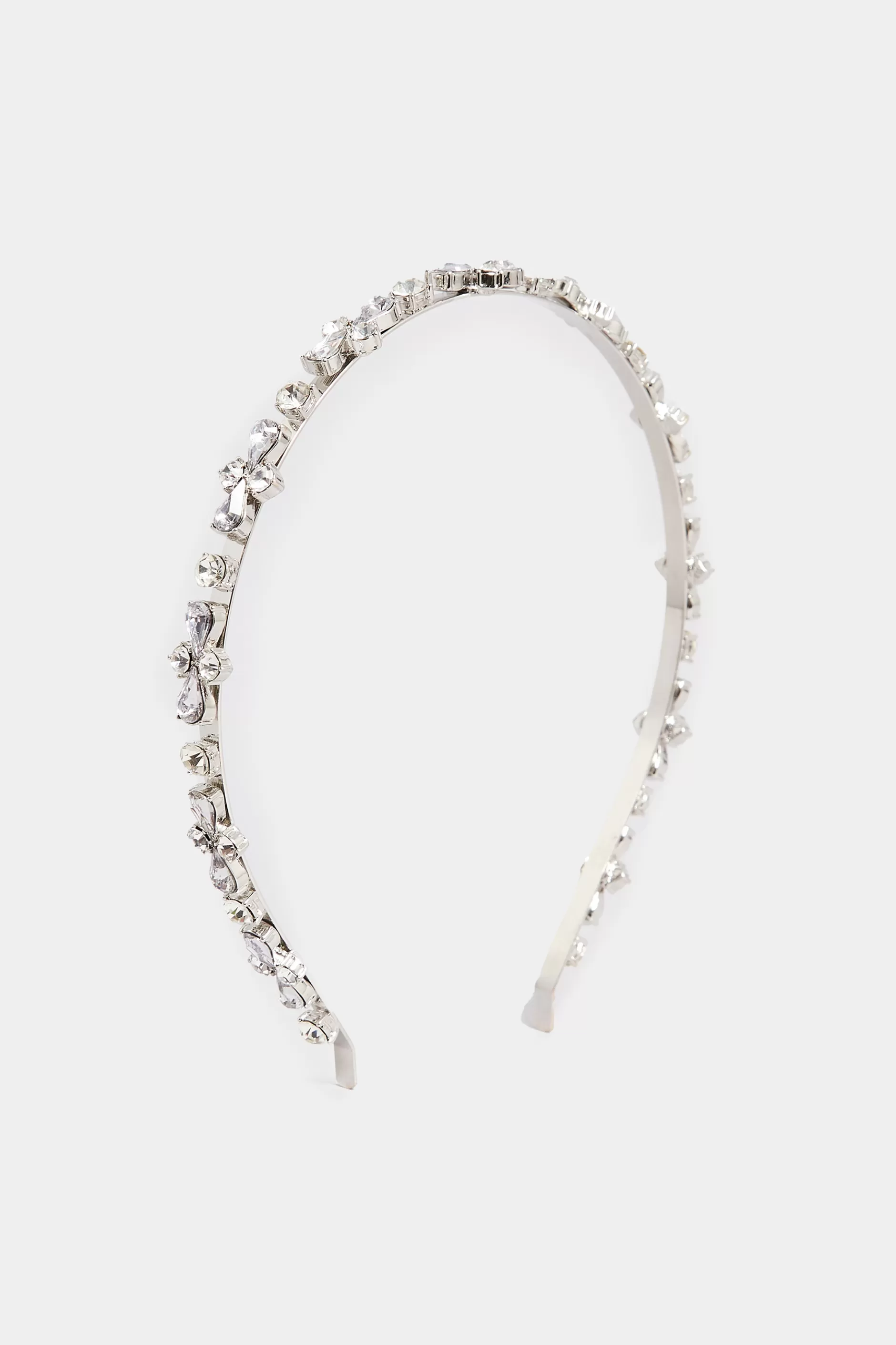 Women M&Co Hair Accessories>Yours Yours Silver Diamante Thin Headband