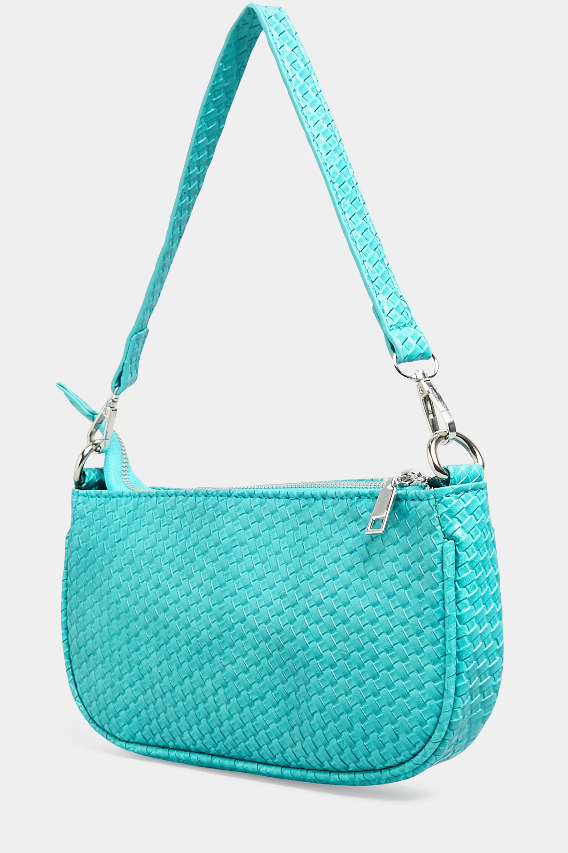 Women M&Co Bags>Yours Yours Turquoise Blue Woven Shoulder Bag