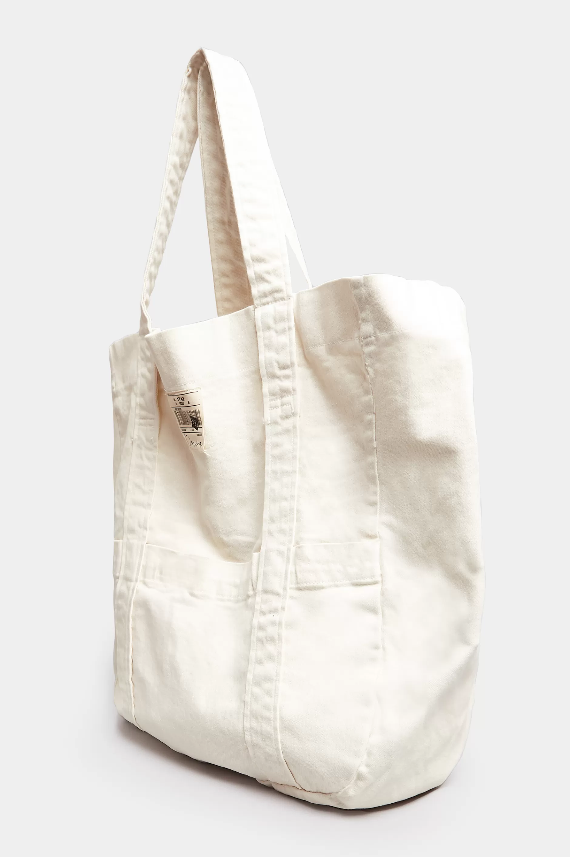 Women M&Co Bags>Yours Yours White Denim Shopper Bag