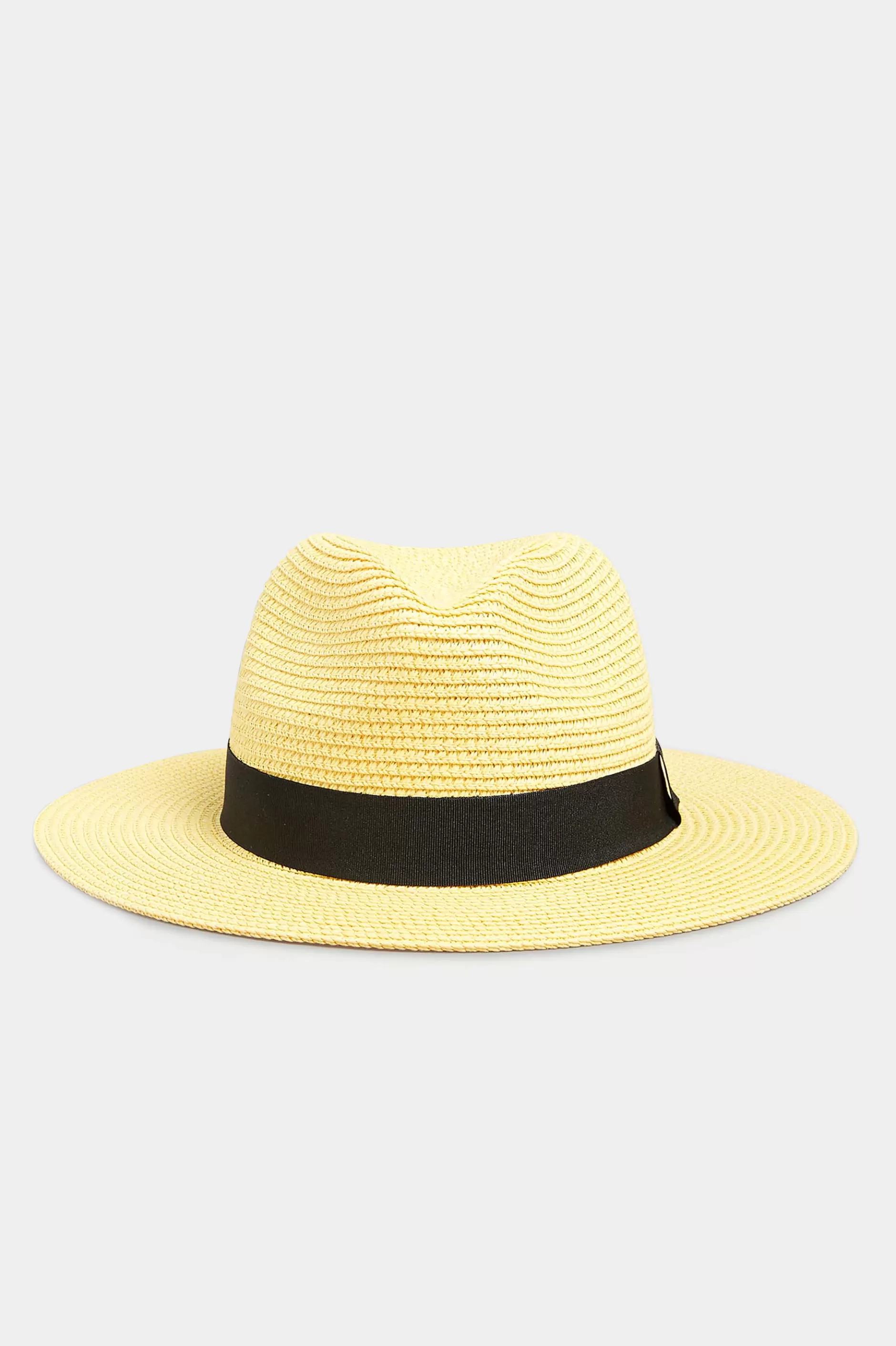 Women M&Co Hats>Yours Yours Yellow Straw Fedora Hat