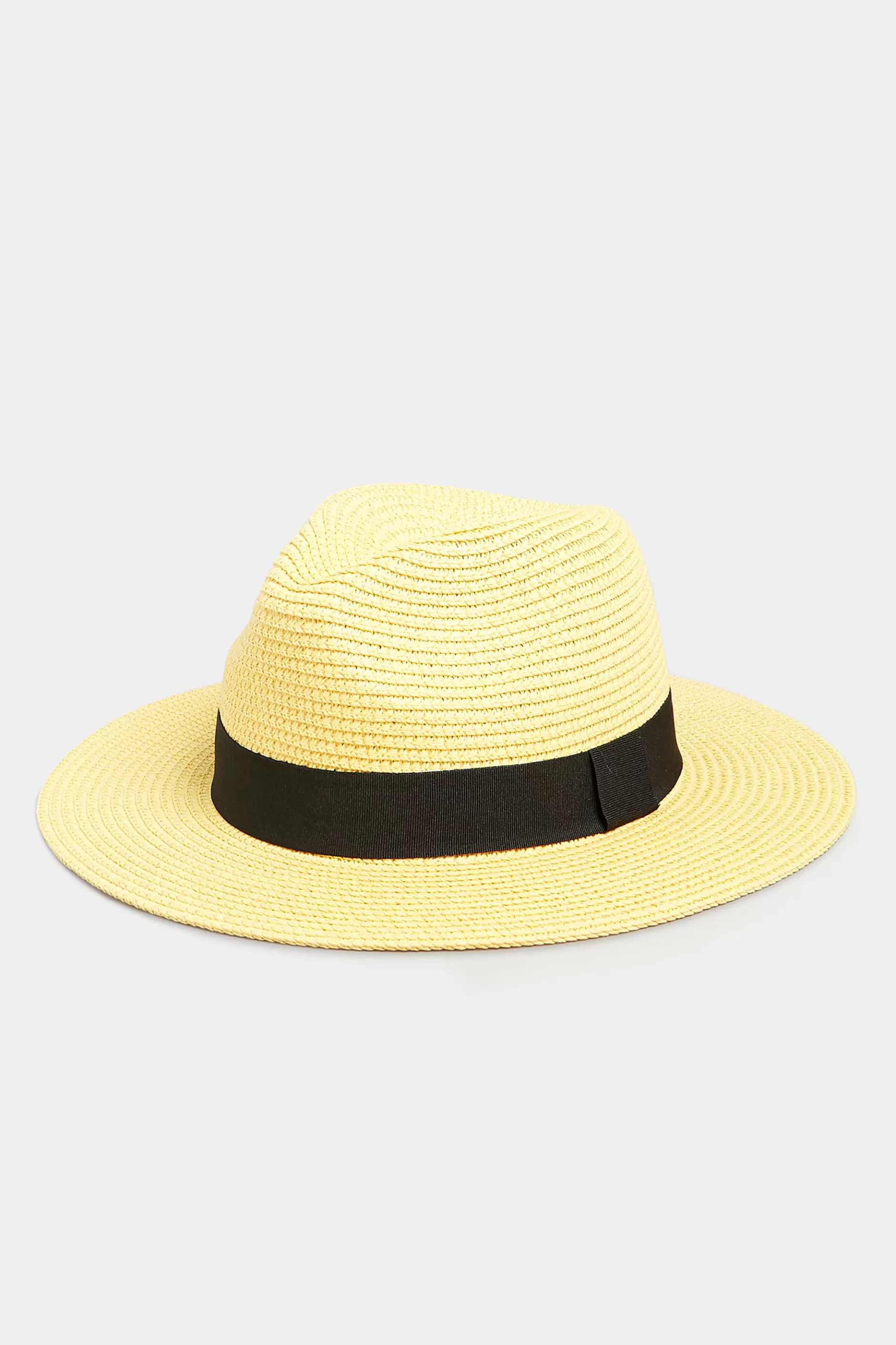 Women M&Co Hats>Yours Yours Yellow Straw Fedora Hat